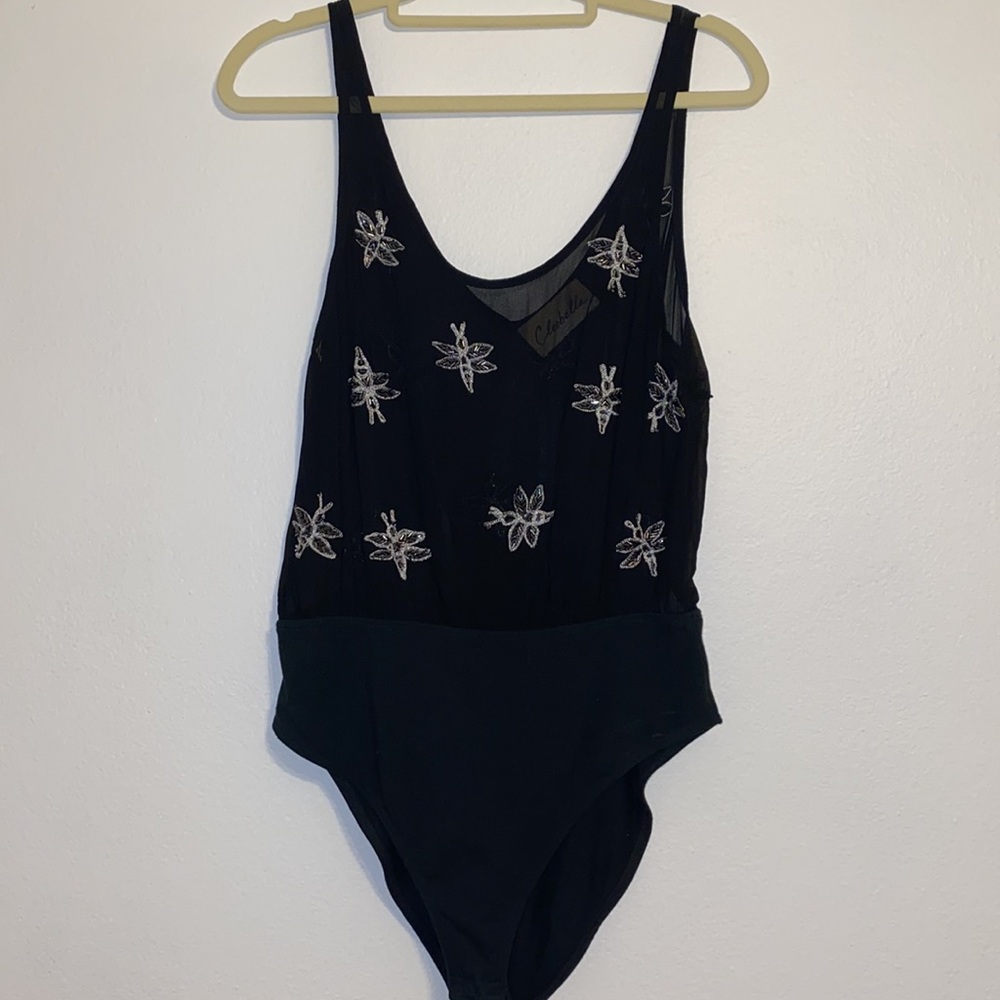 Cleobella sheer dragonfly bodysuit